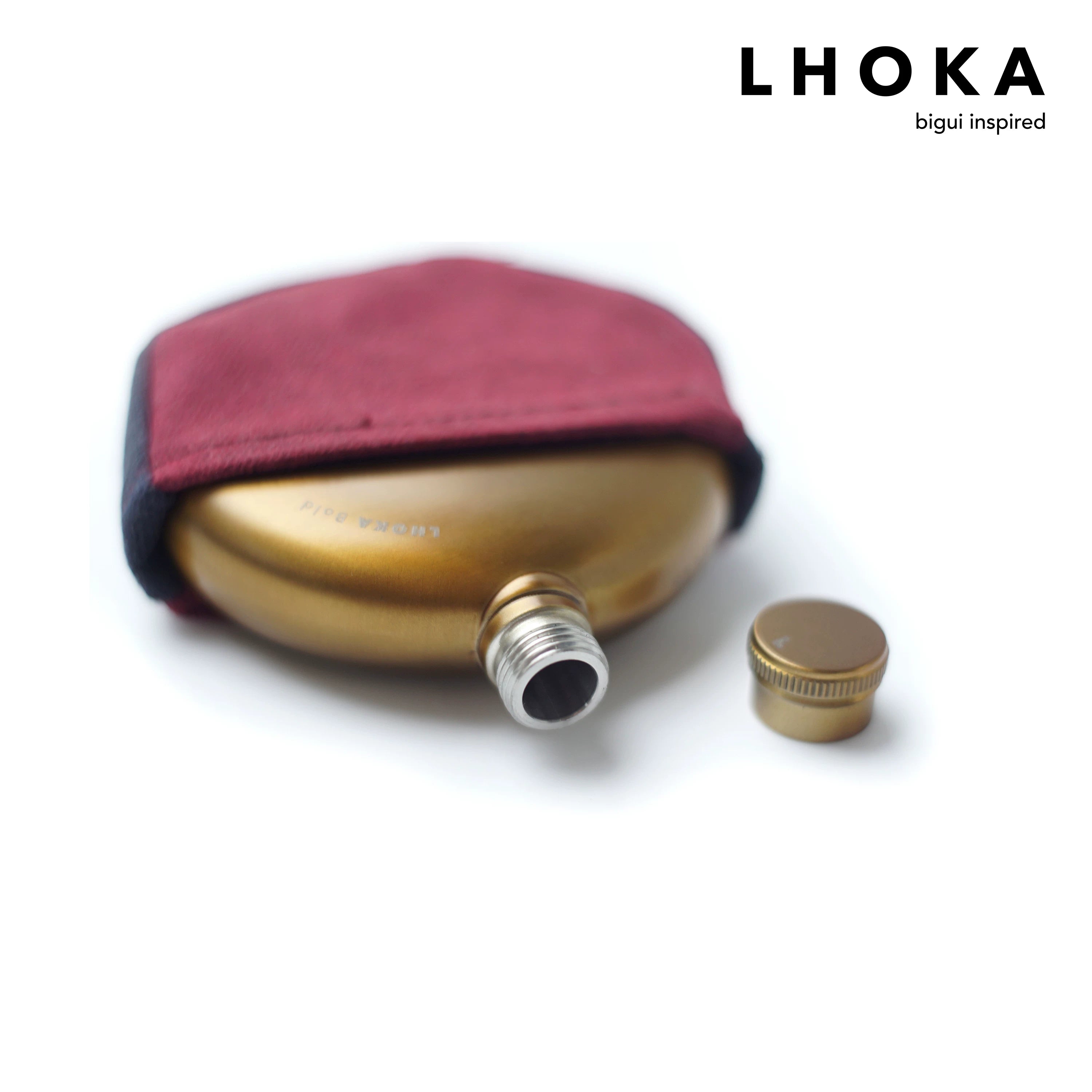 Pebble 270 Round Hip Flask - product detail view 2