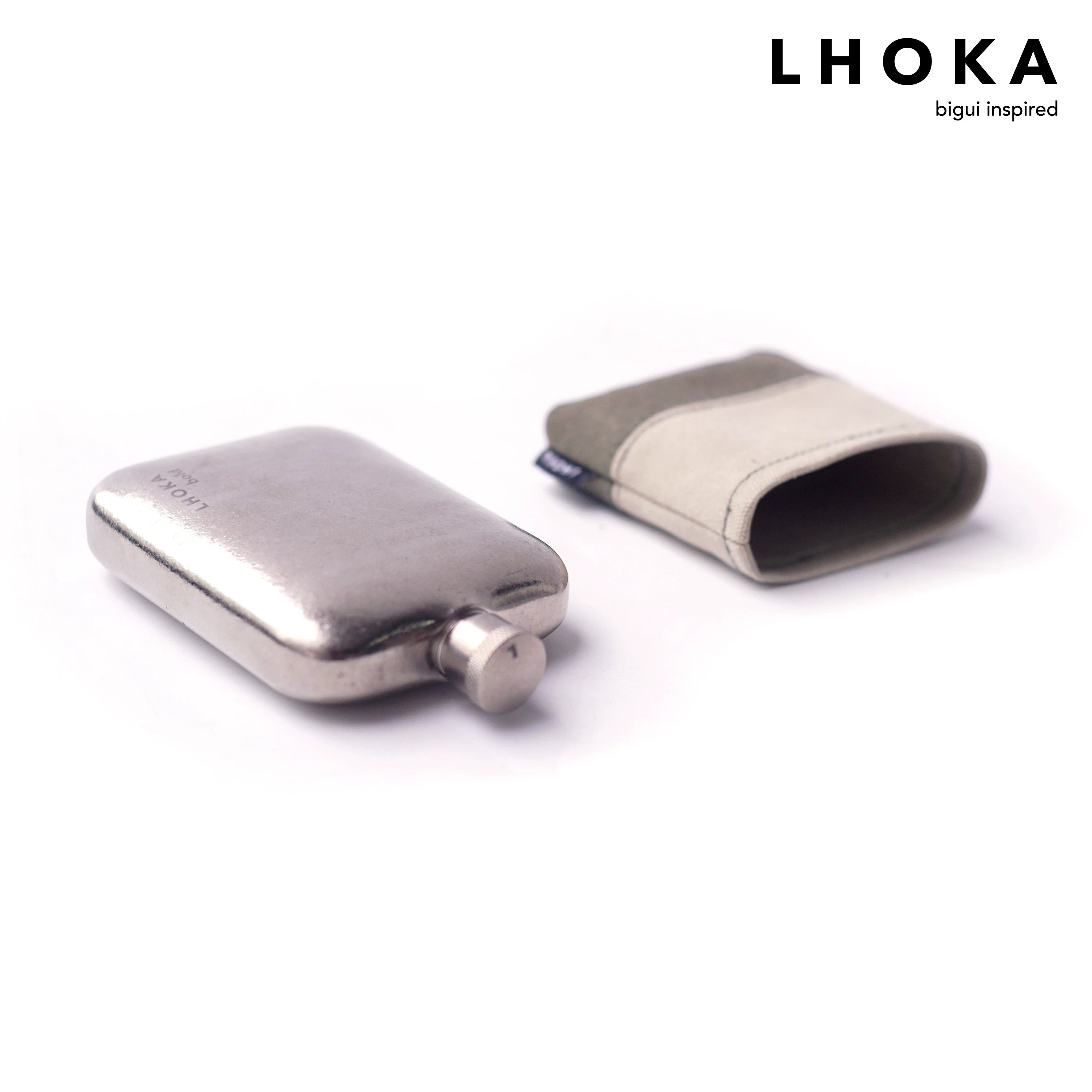 Pebble Ti010 Titanium Hip Flask - product detail view 2