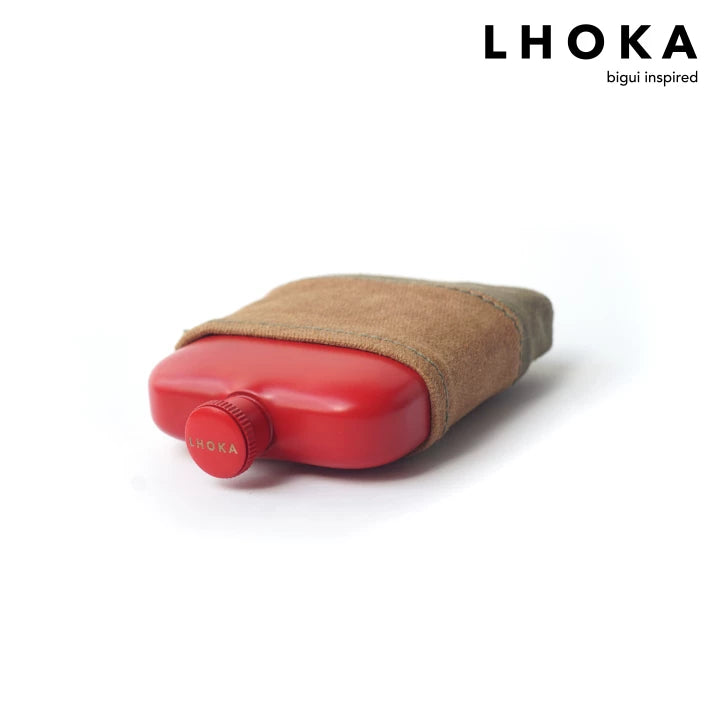 Bold Basic Canvas Hip Flask - product detail view 9