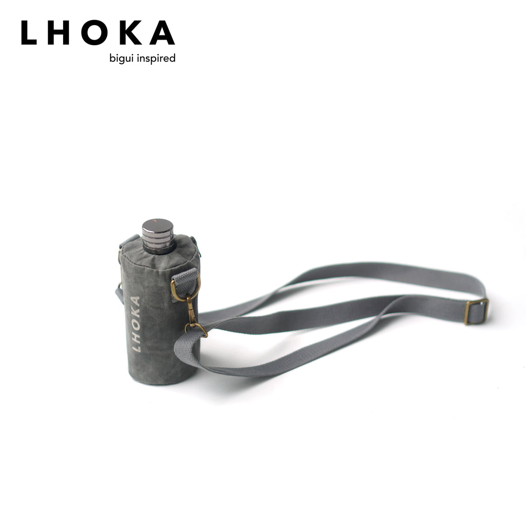 Large Canvas Hip Flask - product detail view 7