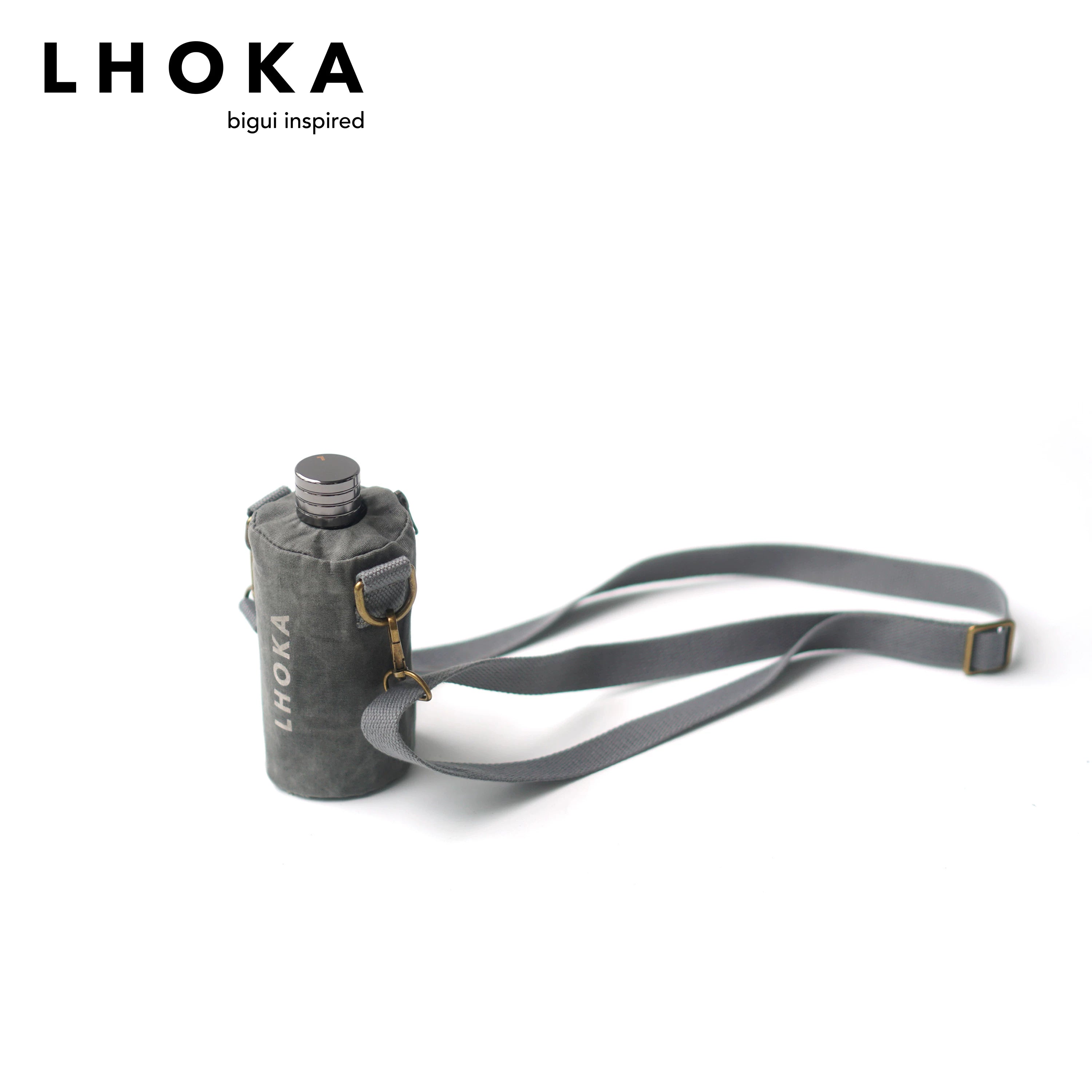 Large Canvas Hip Flask - product detail view 7