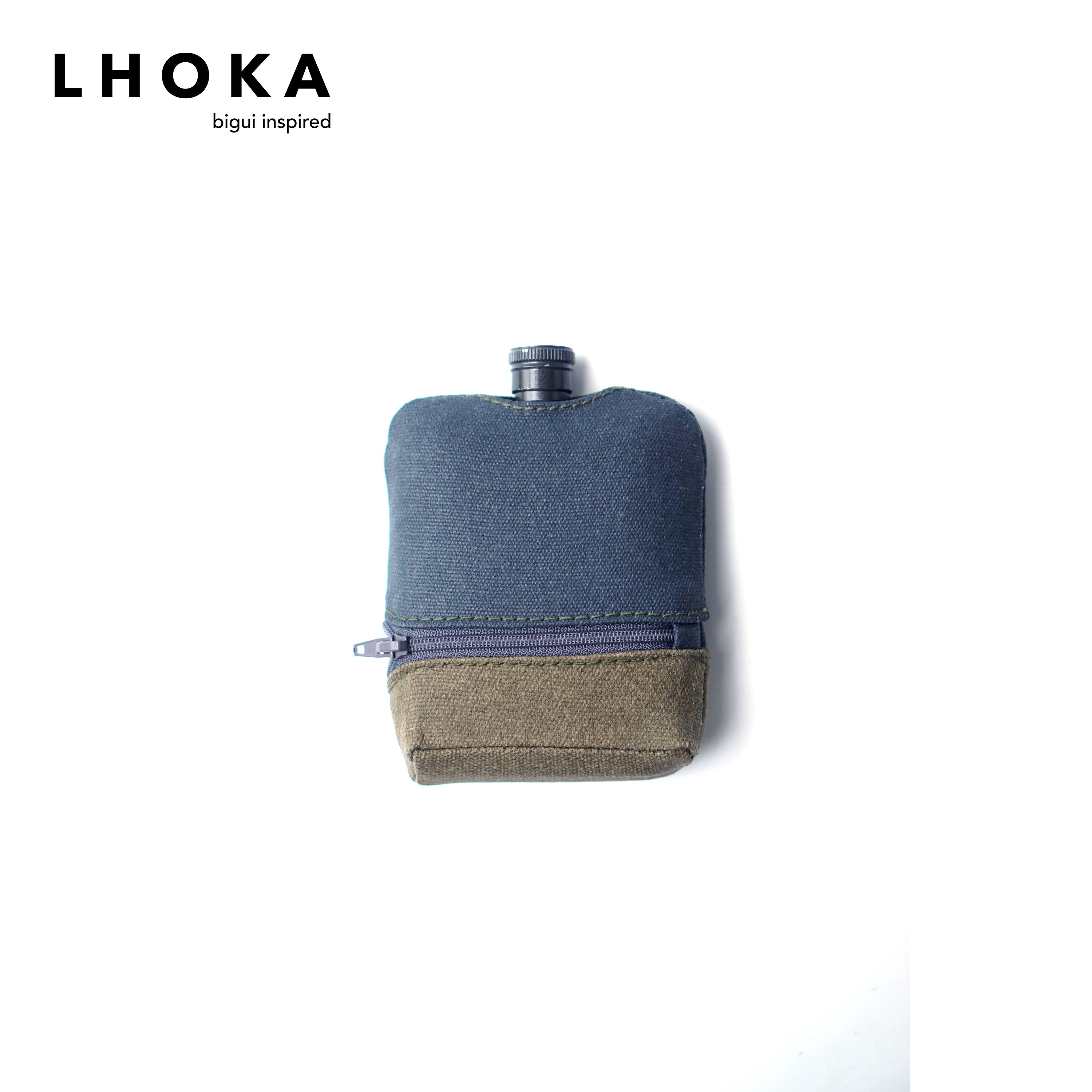 Bold Canvas Hip Flask Set - product detail view 7